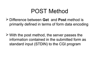 Common gateway interface | PPT