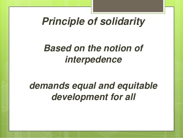Commong Good Subsidiarity Solidarity Amp Love