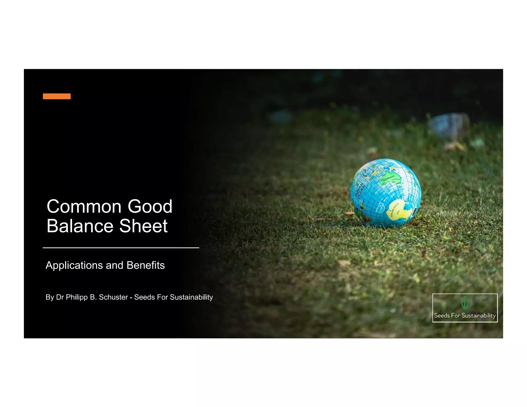 Common good balance sheet applications and benefits | PPT