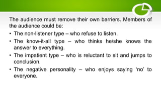 Impatient Listener COMMONICATION_HEALTH.pptx community medicine | PPTX