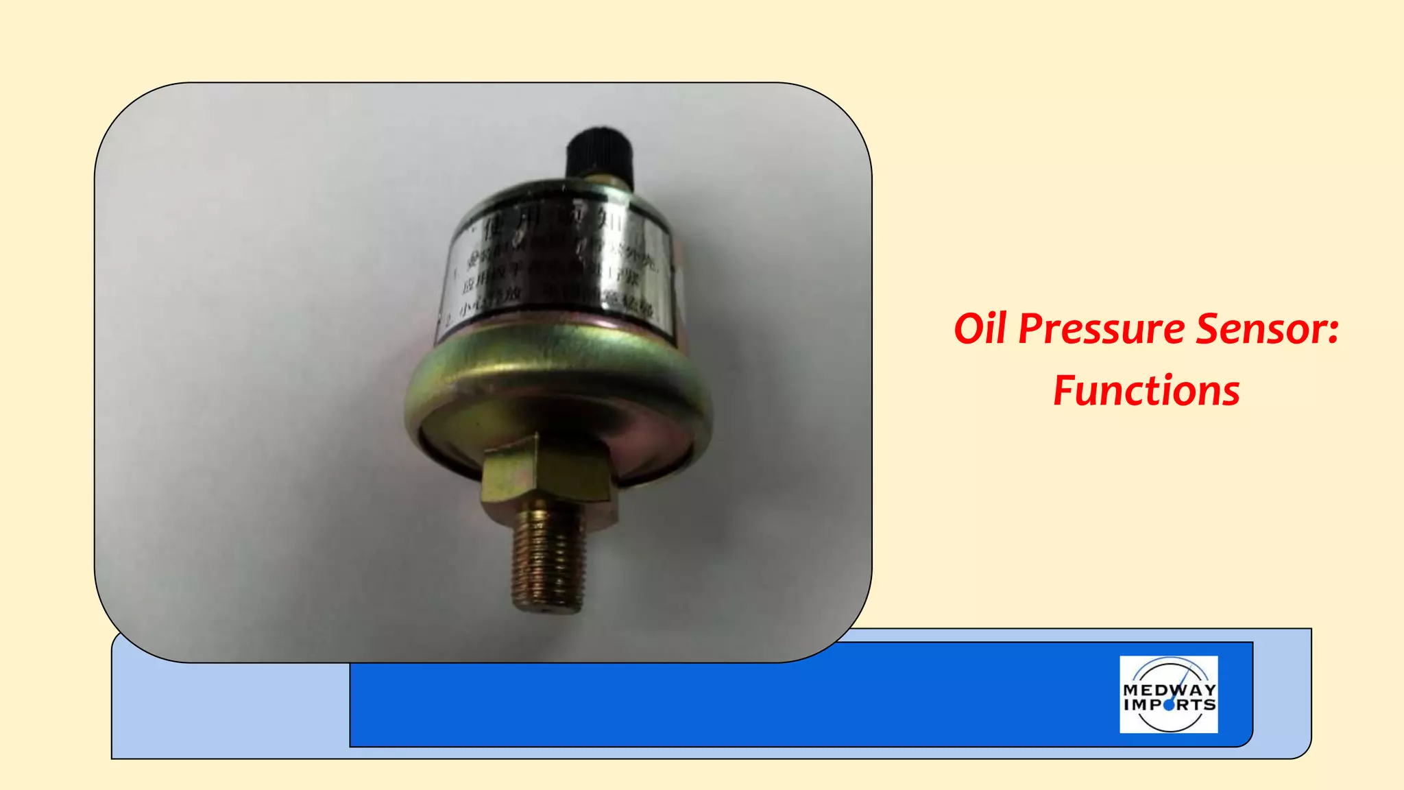 Mid Valley Oil Pressure Switch / Sensor For Audi & VW: A3, TT, Quattro, CC, Tiguan, Eos