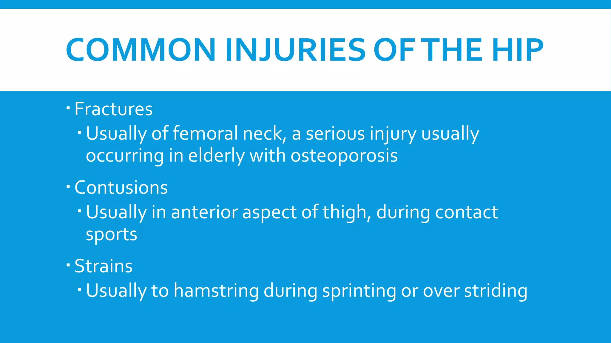 Common injuries of lower extremity | PPTX