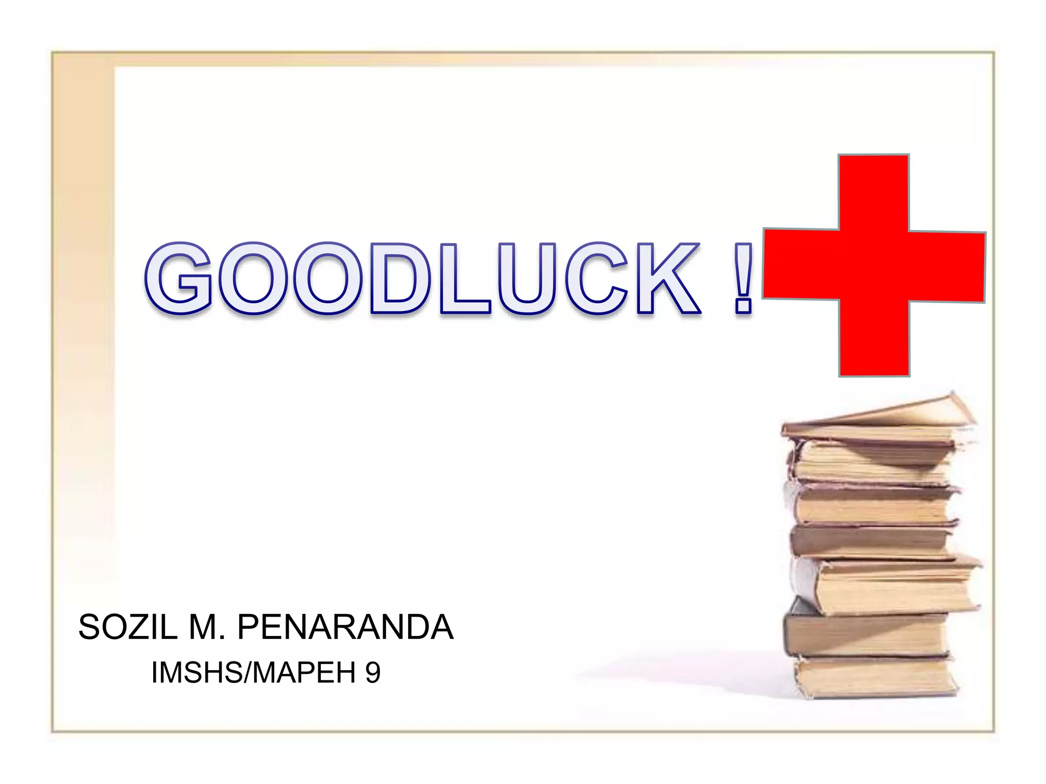 SOZIL M. PENARANDA
IMSHS/MAPEH 9
 