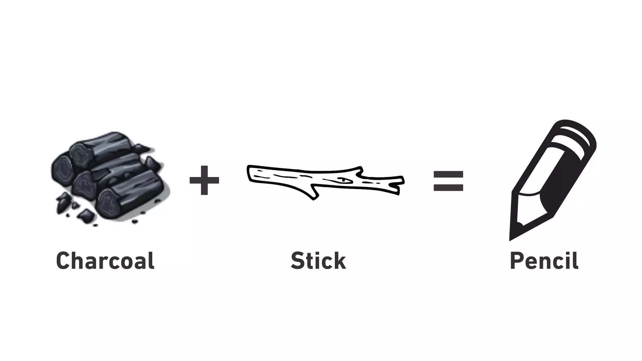 + =
Charcoal Stick Pencil
 