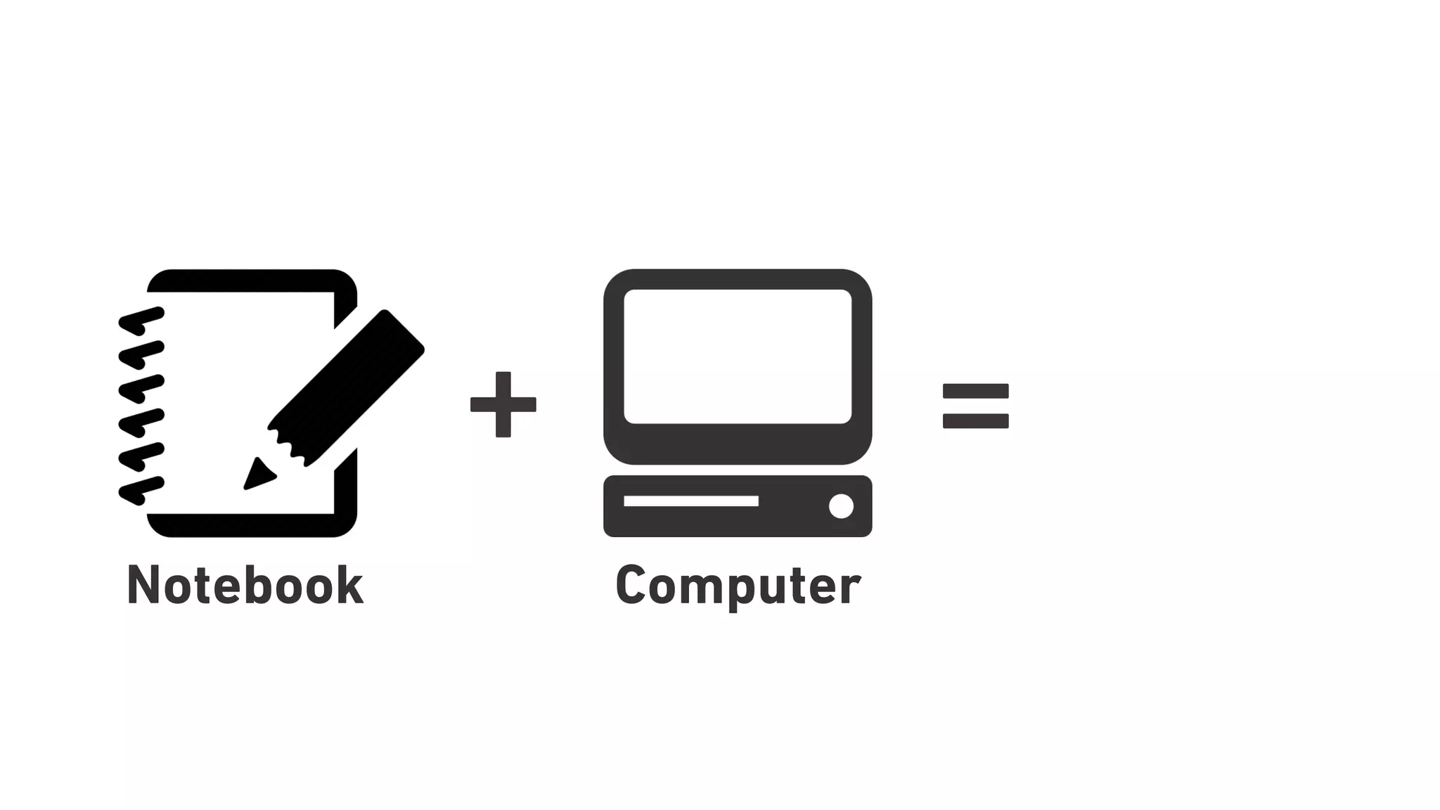+ =
Notebook Computer
 