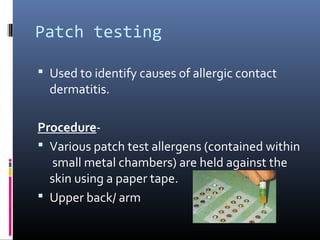 Common investigations in dermatology | PPT