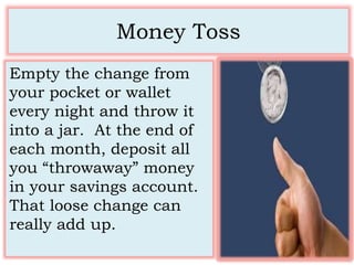 Money Toss
Lack of contentment—
which really comes down to
greed—sows the seed of
envy and aggressive
competitiveness, and...