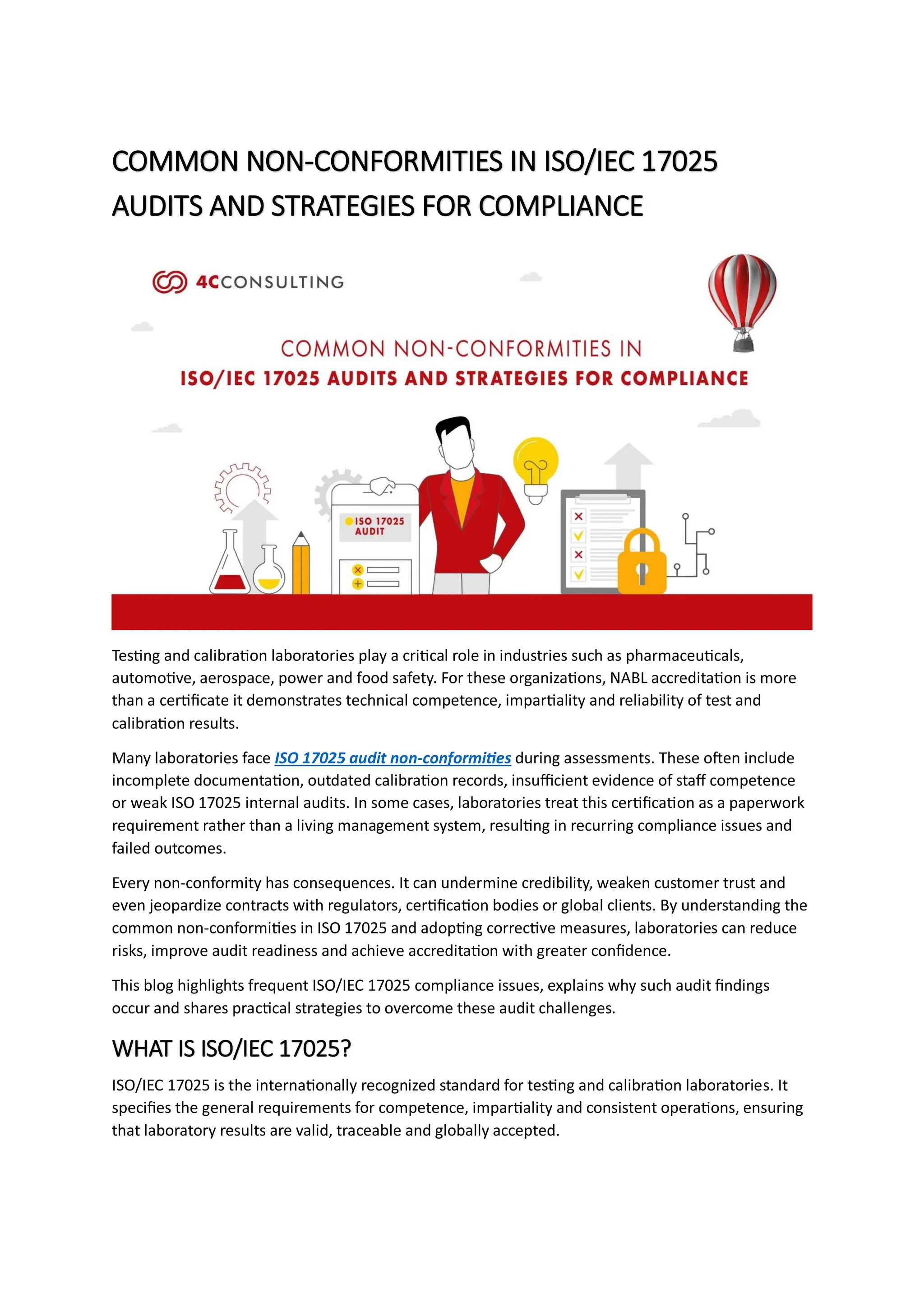 Common ISO/IEC 17025 Audit Nonconformities and How to Avoid Them | PDF