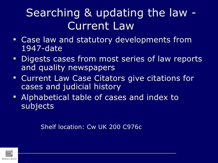 Common law UK resources