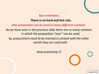 Prepositions | Commonly confused prepositions | PPTX