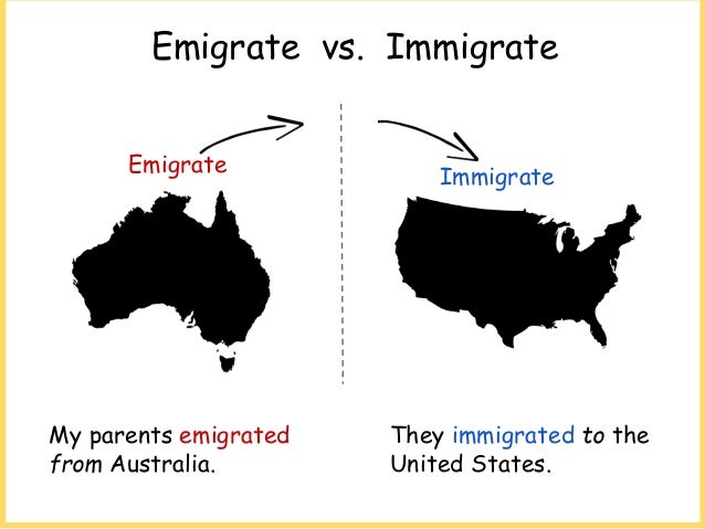 Emigrated vs immigrated Emigrated vs immigrated