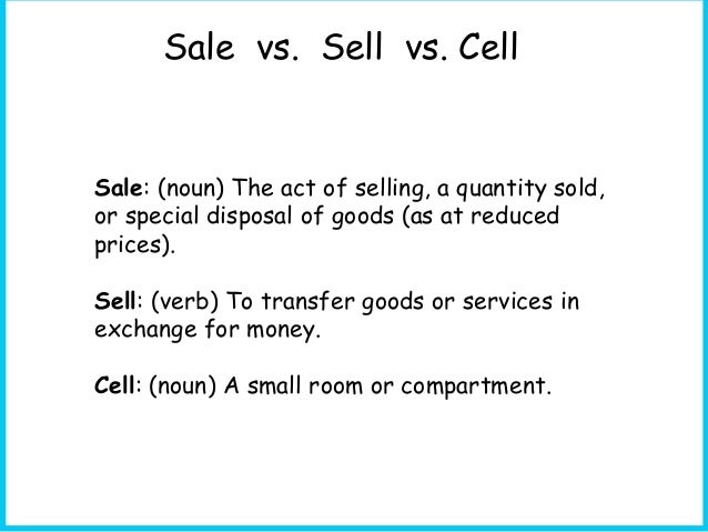 for sale or for sell