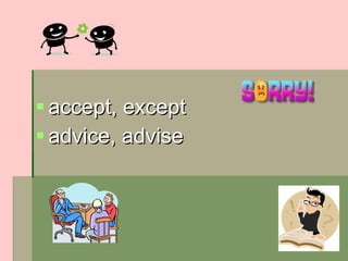 Commonly Confused Words Power Point | PPT