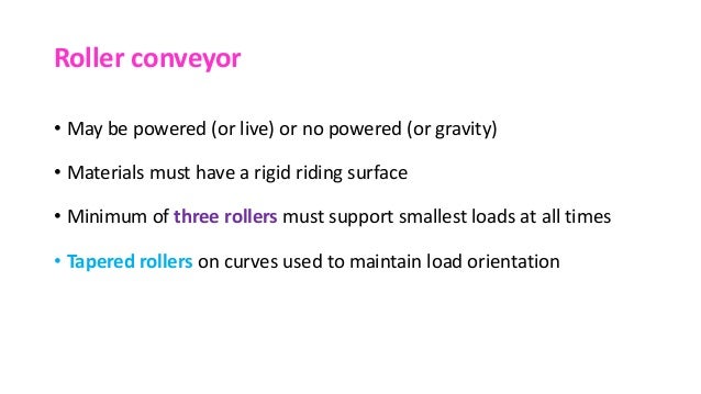 Conveyors And Types