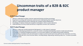Common Market Challenges Faced by Product Manager Role