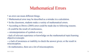 Common Mathematical Errors among Primary School Students.pptx