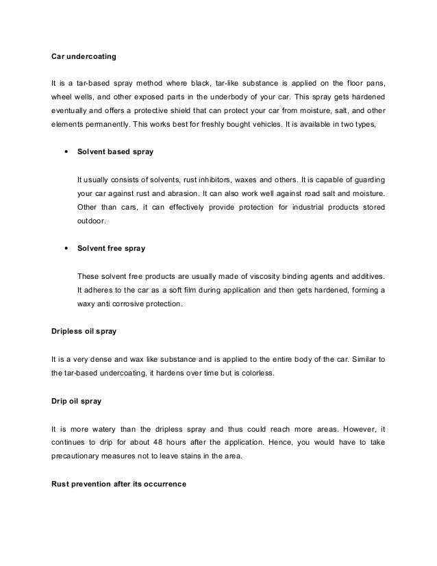 Common Methods of Rust Prevention