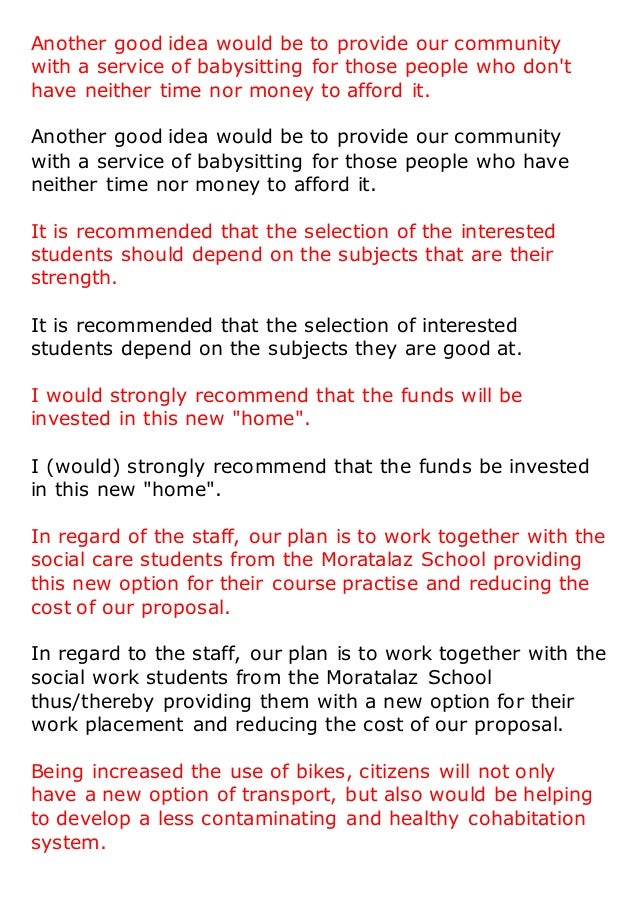 Proposal writing task picture