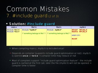 Common mistakes in C programming | PDF