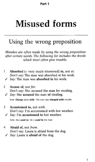 Common mistakes in english | PDF