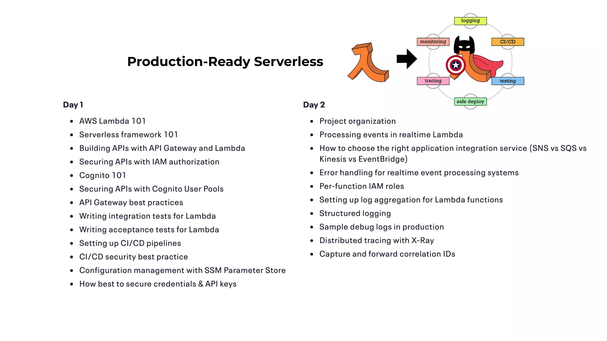 Production-Ready Serverless
 