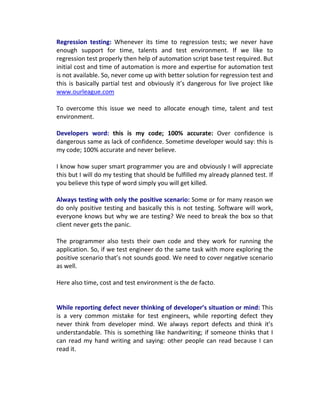 Common mistakes in software testing and how to overcome? | PDF