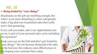 Common mistakes made by sales people and how to avoid them - Juma William