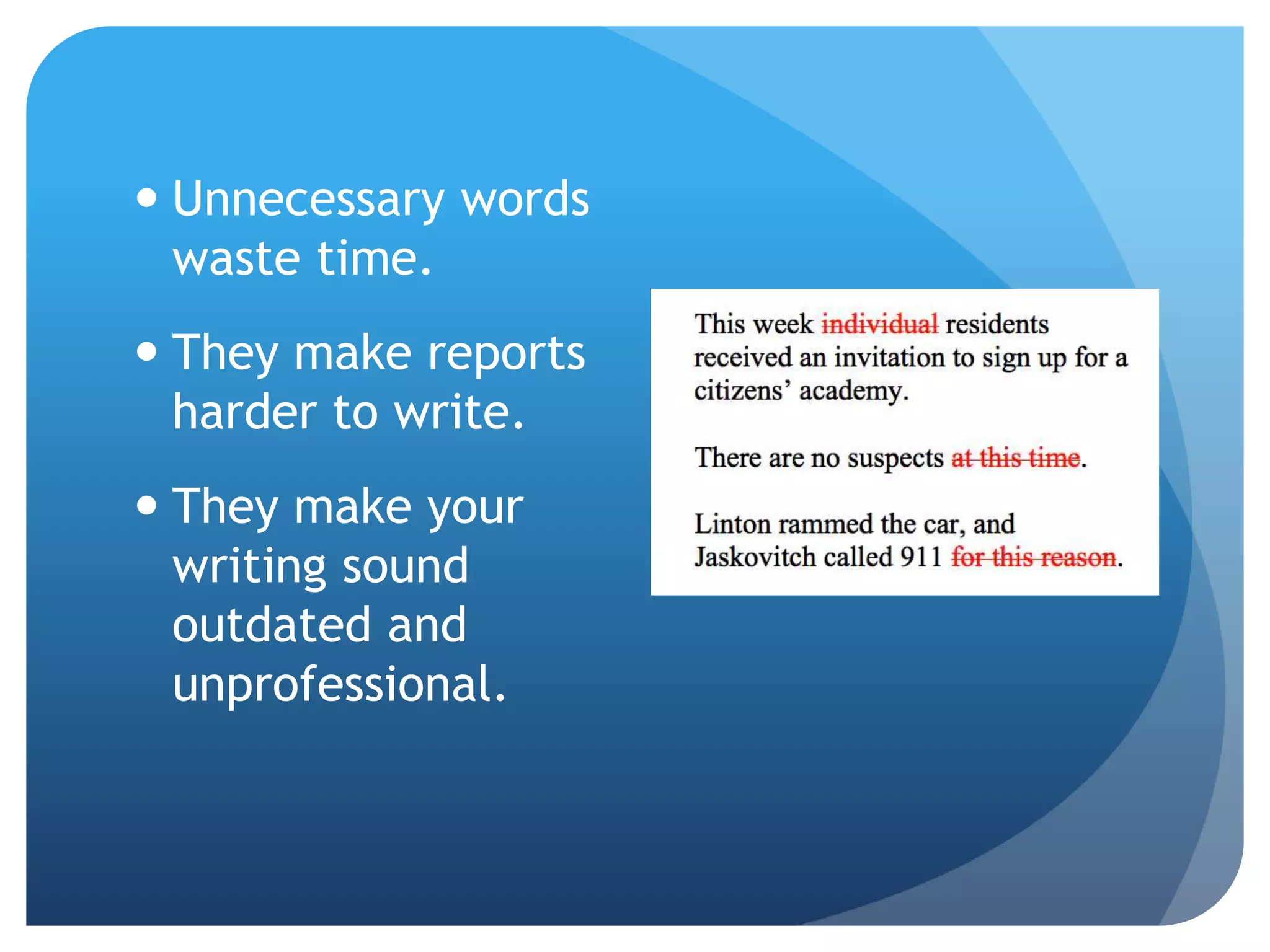 Common Mistakes in Police Reports | PPTX