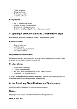 Common Mistakes to Avoid When Hiring a Software Development Team in the ...