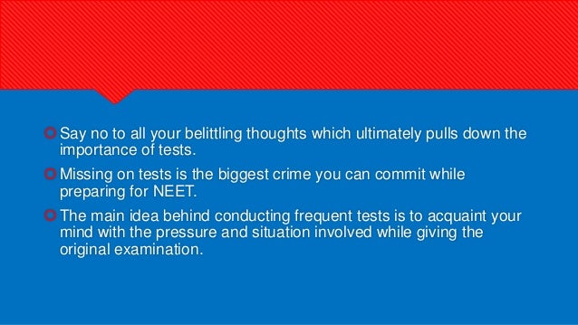 Common Mistakes to avoid while preparing for your NEET Examination ...