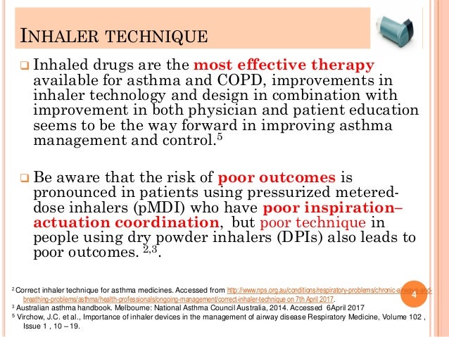 Common mistakes with inhalers