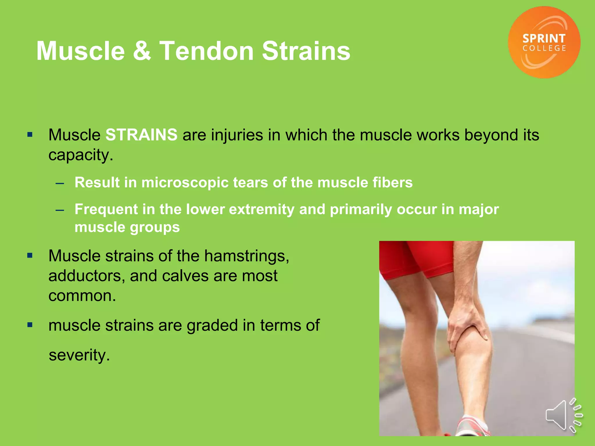 Common musculoskeletal injuries | PPTX