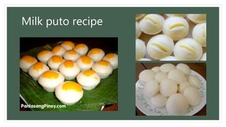 Milk puto recipe