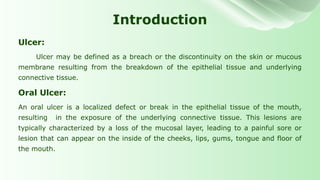 Common Oral Ulcer And Their Management By Stuti and Jasmin.pptx