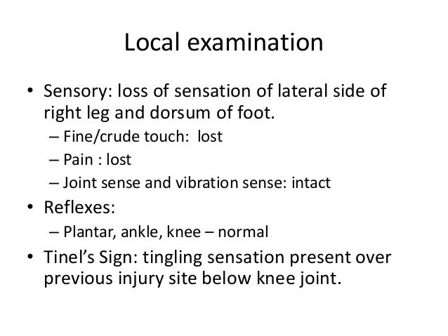 Common Peroneal Nerve Injury