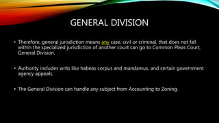 Common Pleas Summary | PPT