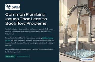 Common Plumbing Issues That Lead to Backflow Problems.pdf