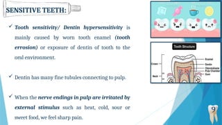 Stimulus Tooth Common Problems Associated with Oral Cavity, Unit-I, BP809ET: Cosmetic ...