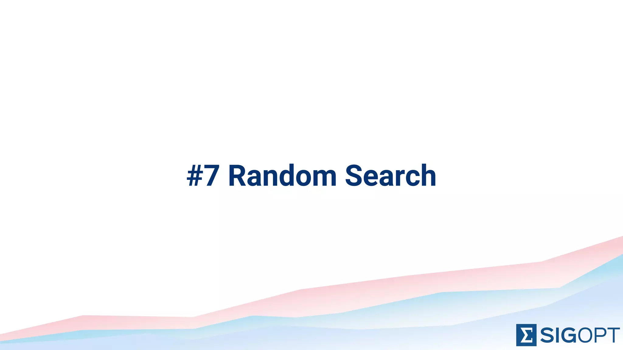 #7 Random Search
 