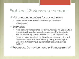 Common problems in scientific writing | PPT