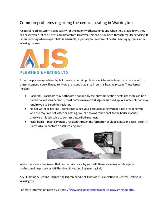 Common problems regarding the central heating in Warrington.pdf