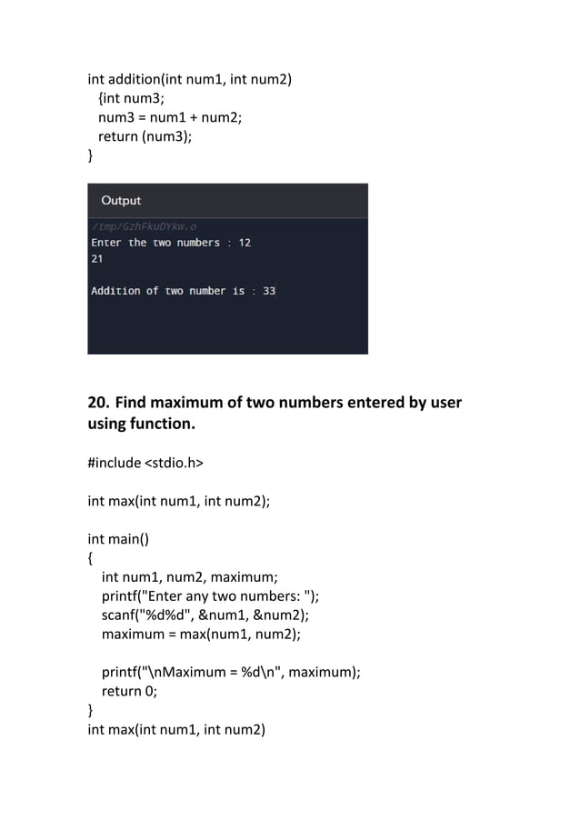 Common problems solving using c | PDF