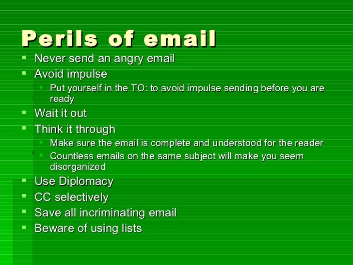Common problems with email