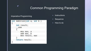 Common Programming Paradigms | PPT