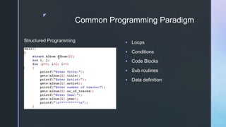 Common Programming Paradigms | PPT