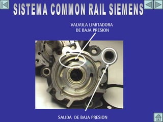 VALVULA LIMITADORA  DE BAJA PRESION SISTEMA COMMON RAIL SIEMENS SALIDA  DE BAJA PRESION 