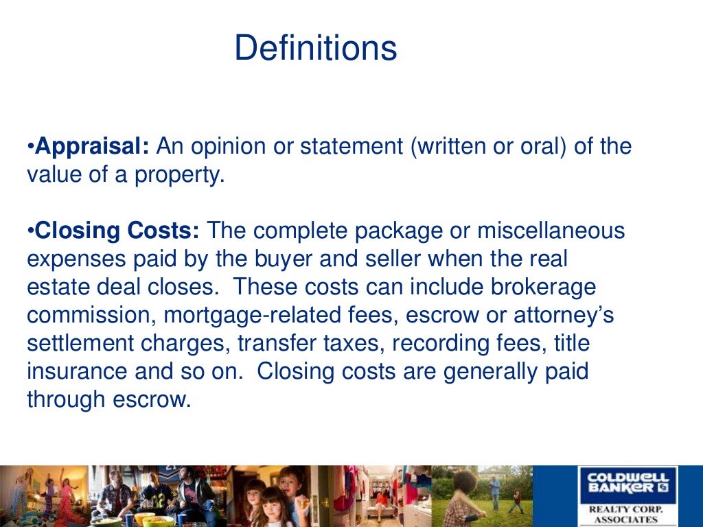 Common Real Estate Acronyms and Lingo by Coldwell Banker Realty Corp