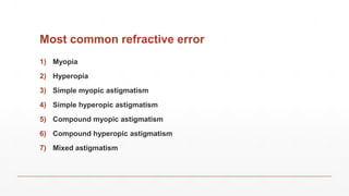 Hyperpic Overview of Common Refractive Errors in the Human Eye | PDF