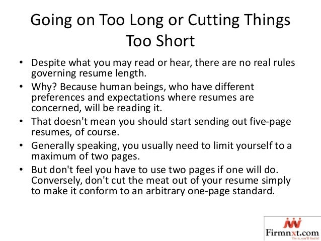 common resume mistakes