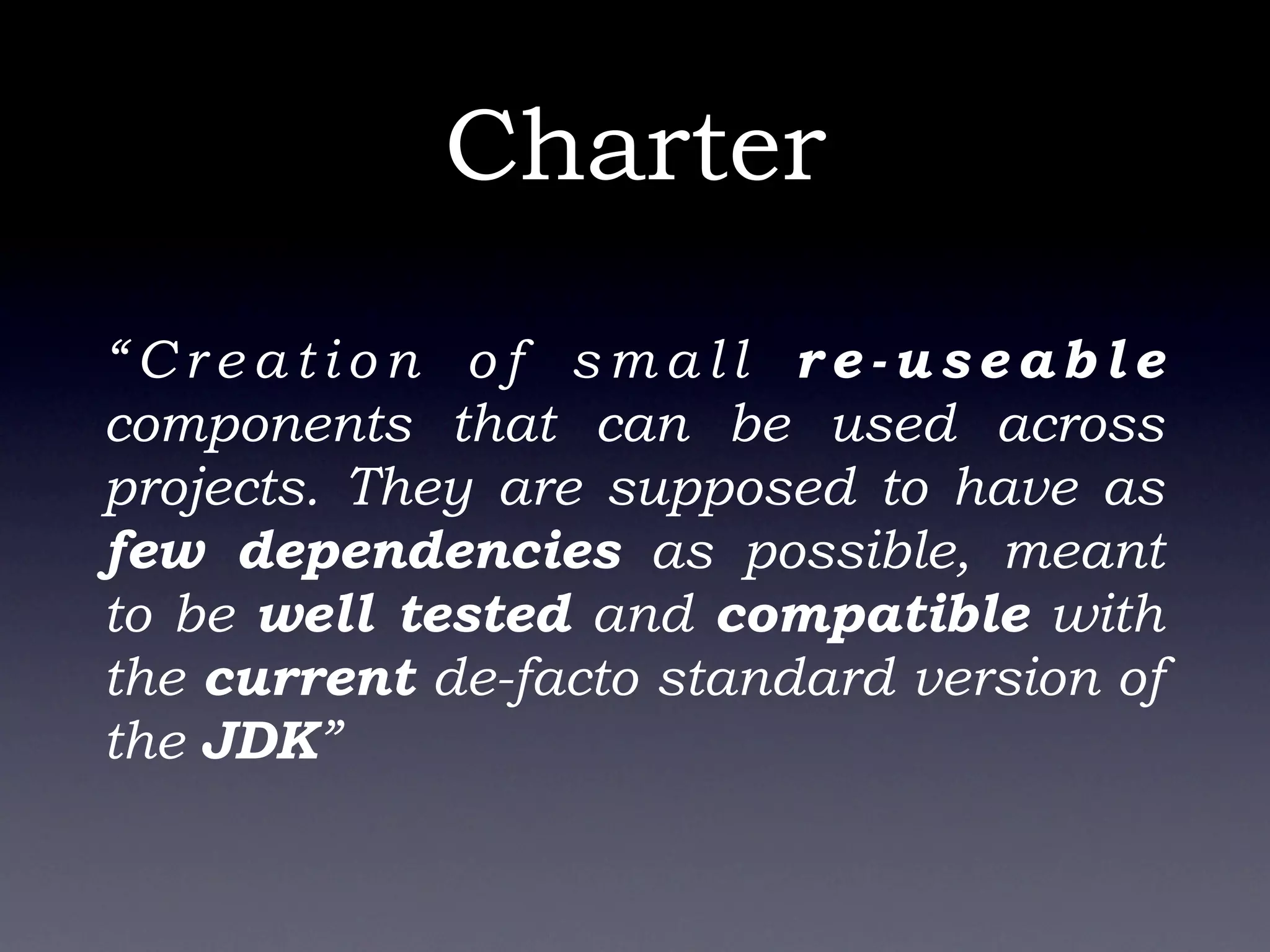 Apache Commons - Don\'t re-invent the wheel